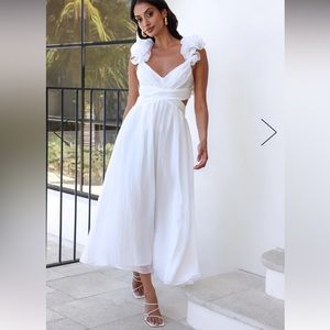HELLO MOLLY- Large- Ring The Wedding Bells Maxi Dress- Worn Once